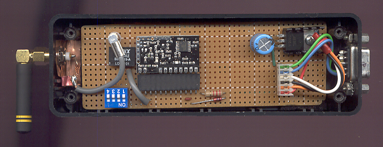 Transmitter top view